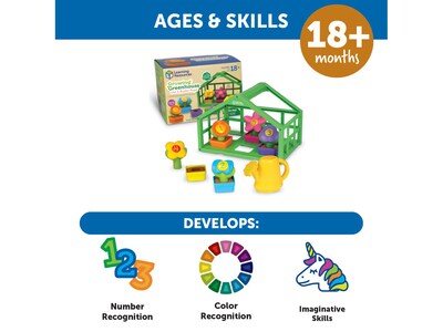 Learning Resources Growing Greenhouse Color and Number Playset (LER3605)