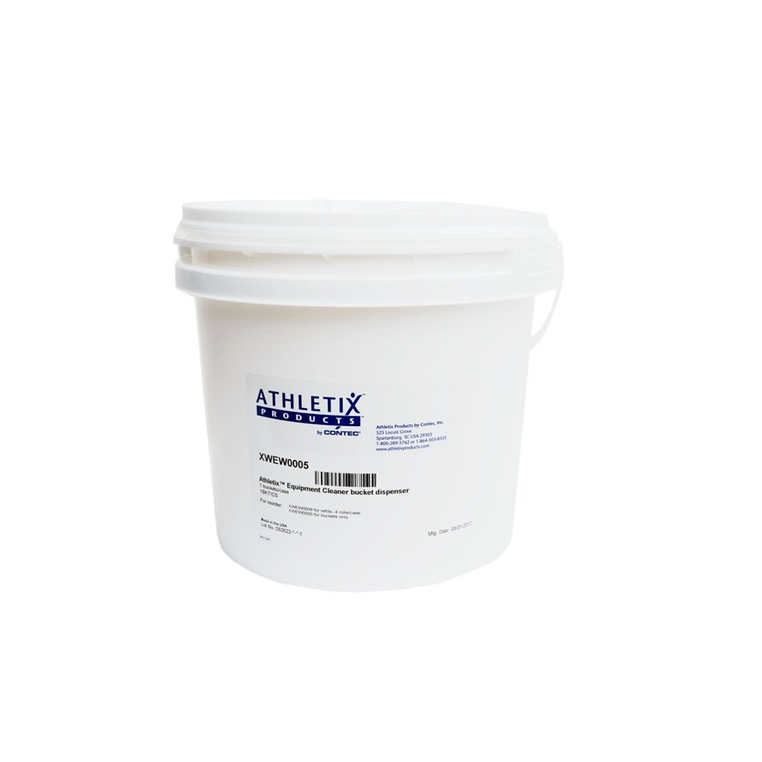 Petra Wipe Bucket Dispenser, White (MC7607-KIT)
