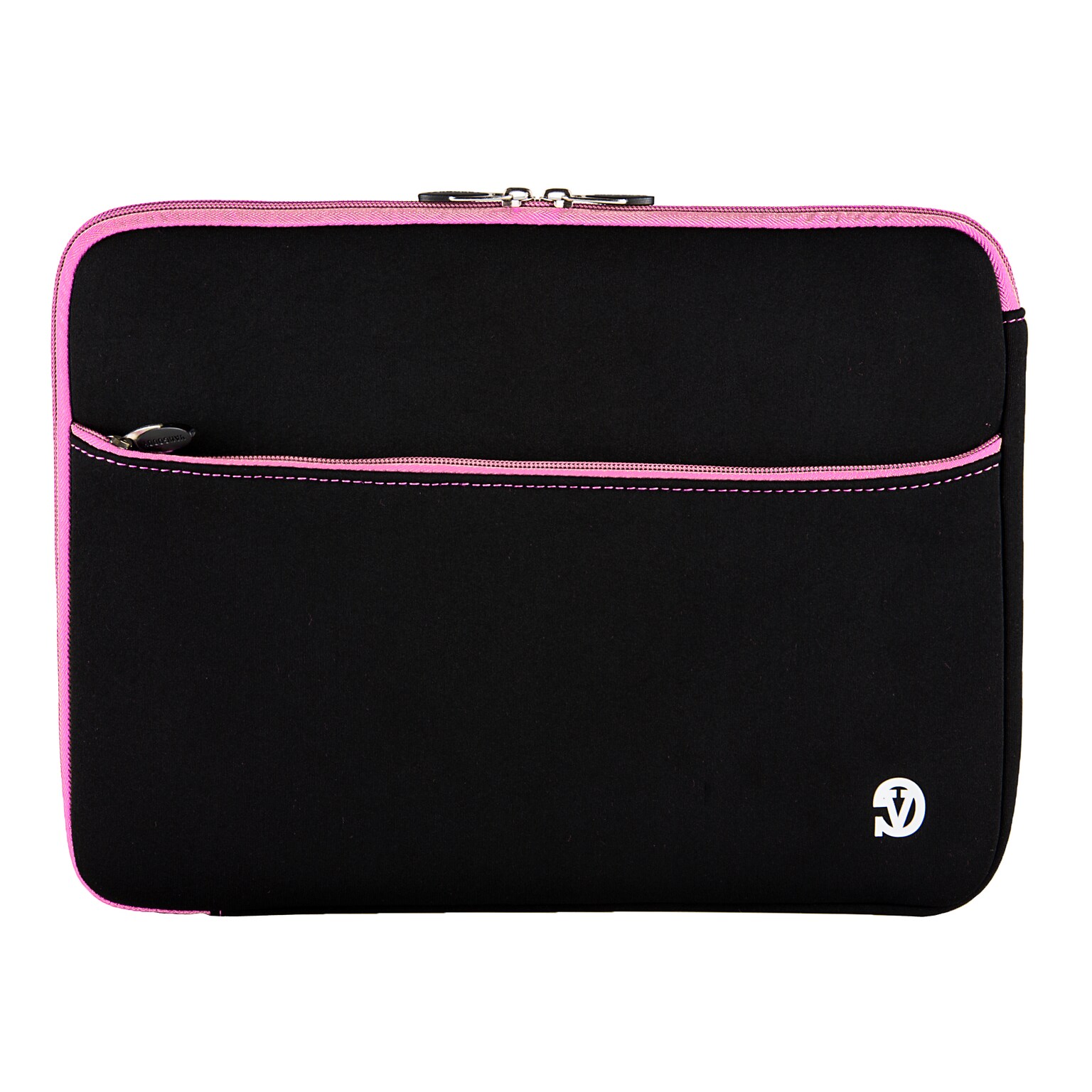 Vangoddy Neoprene Laptop Sleeve for 12 Laptop, Black/Pink