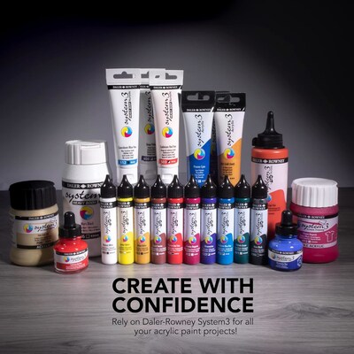 Daler-Rowney System3 Acrylic Paint Selection Set, Assorted Colors, 59ml, 8 Pieces (DRW129100508)