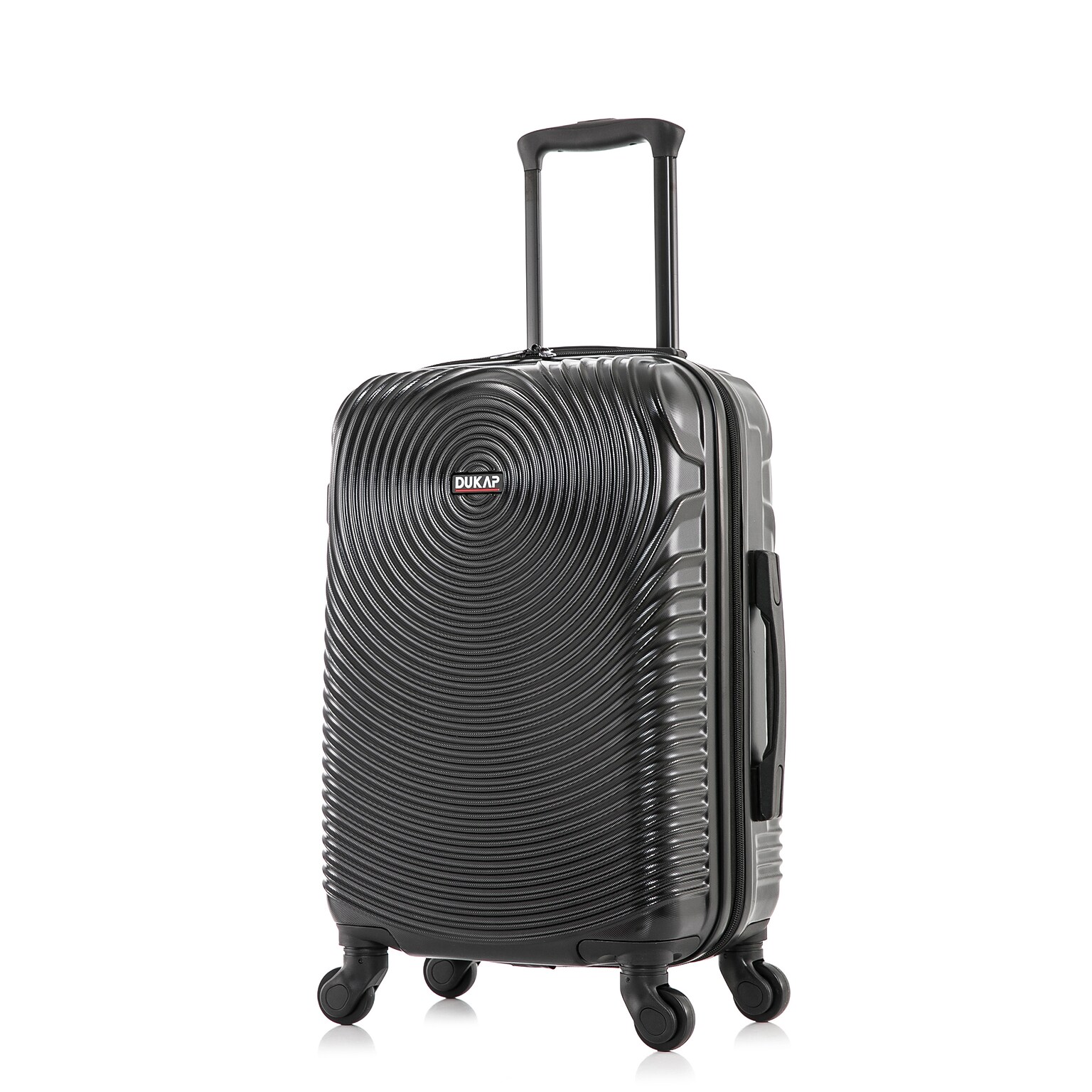 DUKAP Inception 22.04 Hardside Suitcase, 4-Wheeled Spinner, TSA Checkpoint Friendly, Black (DKINC00S-BLK)