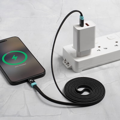 Scapade MagLink C Magnetic USB-C to USB-C Charging Cable, 6.5-ft., Black (SCAPSMUCC2)