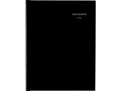 2024 AT-A-GLANCE DayMinder Premiere 8 x 11 Weekly Appointment Book Planner, Black (G520H-00-24)