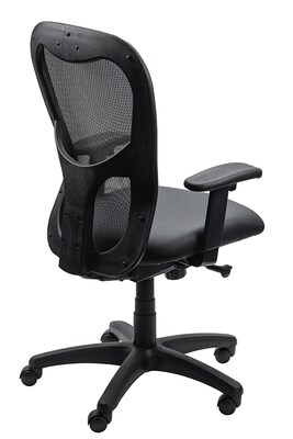 Tempur-Pedic Ergonomic Vinyl Swivel Manager Chair, Black (TP9000-DBLKV)