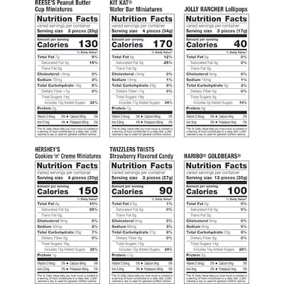 Hershey Assorted Chocolate & Gummy Candy Variety Bag, 80.41 oz., 270 Pieces (34000-46696)