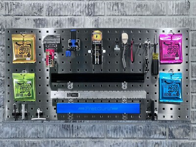 Triton Products Stainless Steel LocBoard Kit, (2) 18" x 36" x 9/16" Square Hole Pegboards, 32 Hooks and 3 Bins (LB18-SKIT)