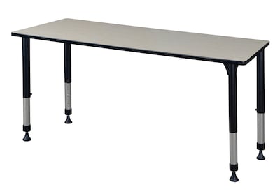 Regency Height Adjustable Kee 60 x 30 Classroom Table, Maple (MT6030PLAPBK)