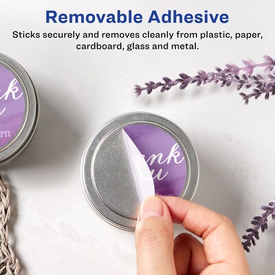 Avery Laser/Inkjet Round Multipurpose Labels, 2 Dia., 300 Labels/Pack  (94501)