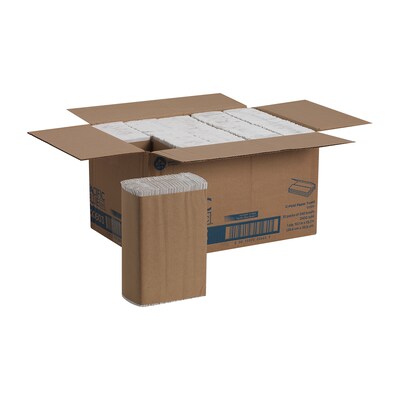 Pacific Blue Basic C-Fold Paper Towels, 1-ply, 240 Sheets/Pack, 10 Packs/Carton (20603)