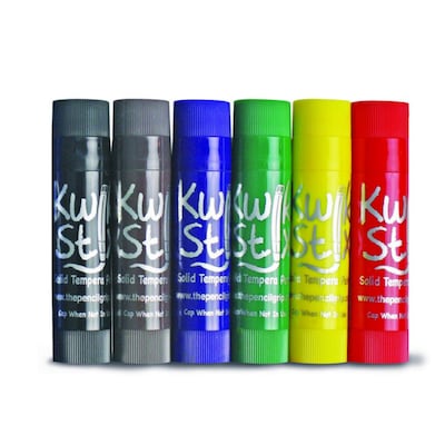 The Pencil Grip Kwik Stix Kids Paint Stick, Assorted Colors, 6/Pack (PGTPG-601)