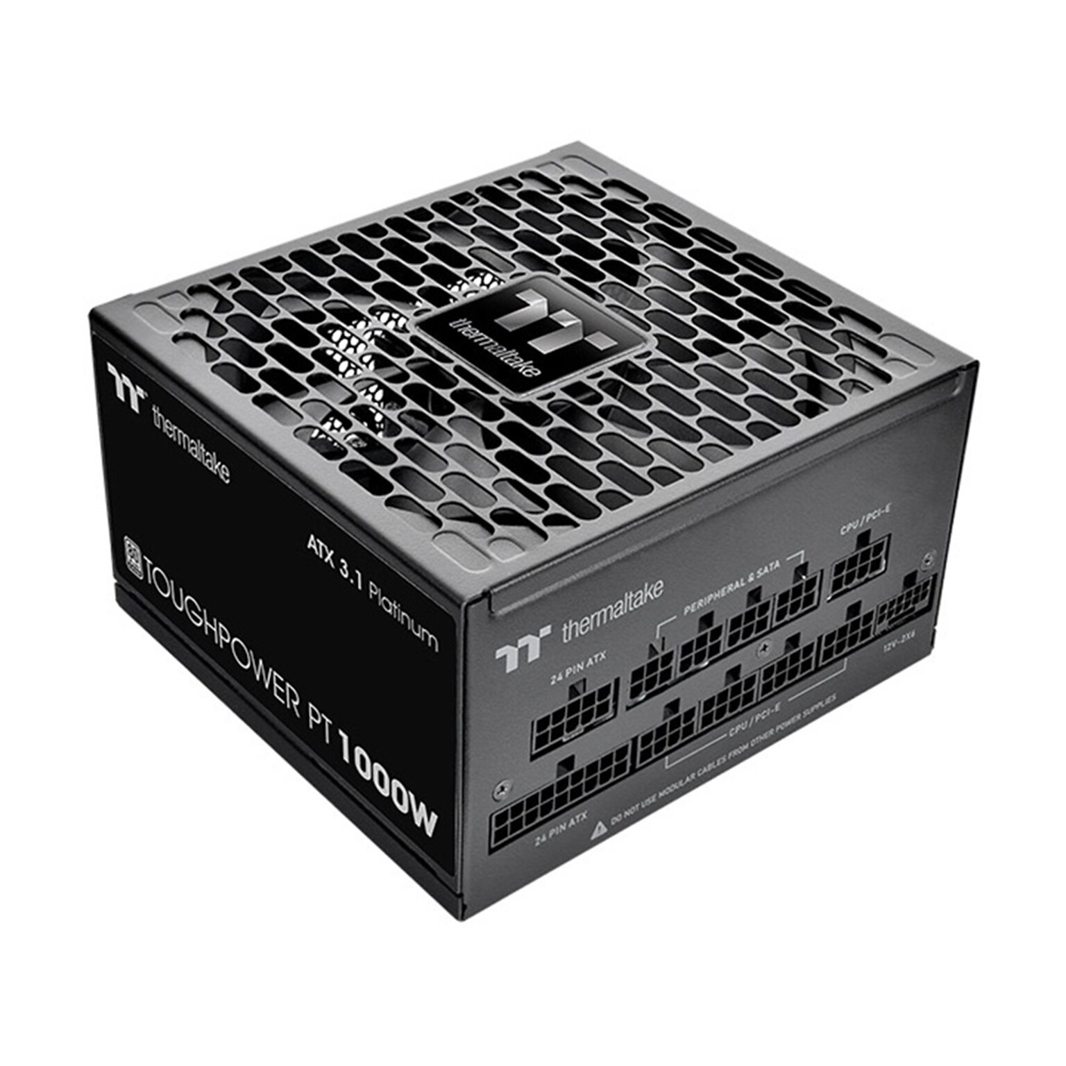 Thermaltake Toughpower PT 1000W ATX 3.1 80 PLUS Platinum ATX Power Supply, Black (PS-TPP-1000FNFAPU-1)