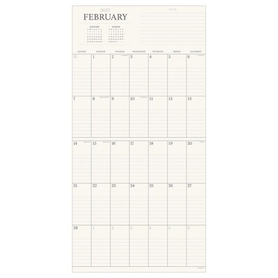 2027 TF Publishing Simple Aesthetic Grid 12" x 12" Monthly Wall Calendar, Multicolored (27-1147)