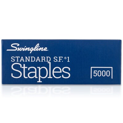 Swingline Standard 1/4" Length Standard Staples, Full Strip, 5000/Box (35108)
