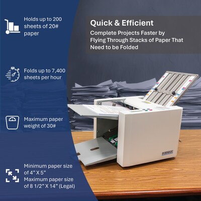 Formax FD 300 Automatic Paper Folder, 200 Sheets (FD300)