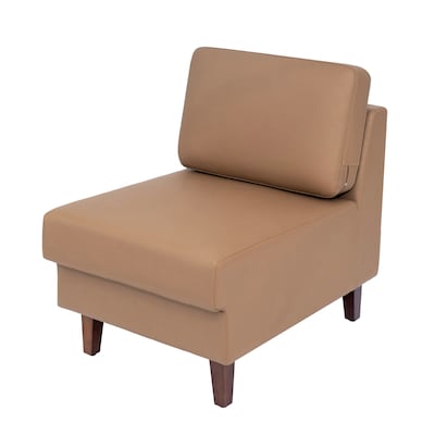 Flash Furniture Hercules Artemis LeatherSoft Middle Reception Chair, Cognac (ZB8921MCOGNAC)