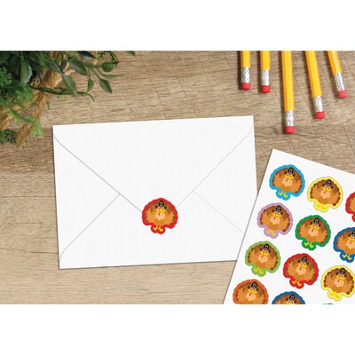 Teacher Created Resources Turkeys Stickers, 72/Pack, 12 Packs/Bundle (TCR6943-12)