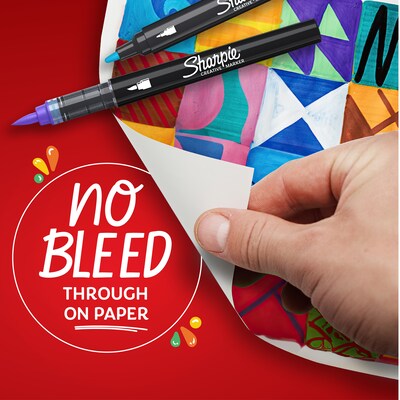 Sharpie Water-Based Creative Markers, Bullet Tip, Pink, 6/Pack (2218121)