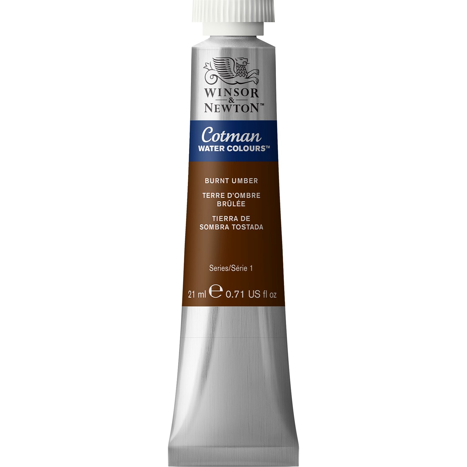 Winsor & Newton Watercolor Paint Tube, Burnt Umber (WNX0308076)