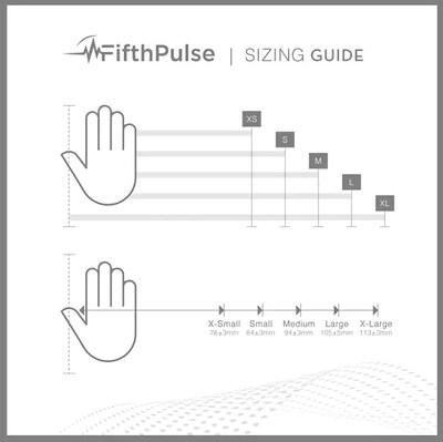 FifthPulse Powder Free Nitrile Gloves, Latex Free, X-Large, Burgundy, 50/Box (FMN100185)