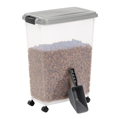 Iris 47 Quart Storage Container with Lid, Plastic, Gray (301045)