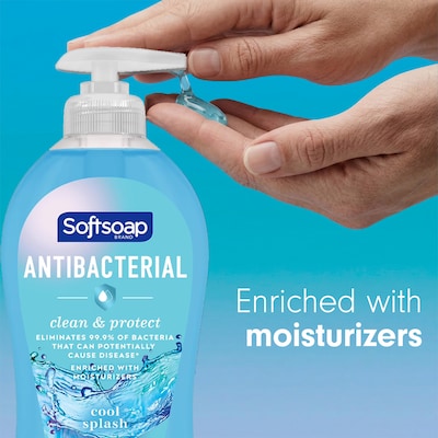 Softsoap Antibacterial Liquid Hand Soap, Cool Splash Scent, 11.25 oz. (US07327A)