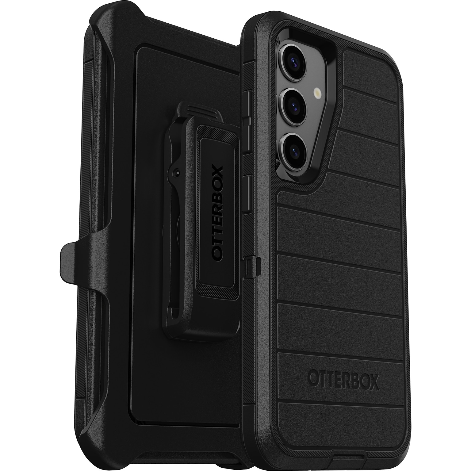 OtterBox Defender Pro Holster Case for Galaxy S24, Shock Absorbing, Black (77-94620)