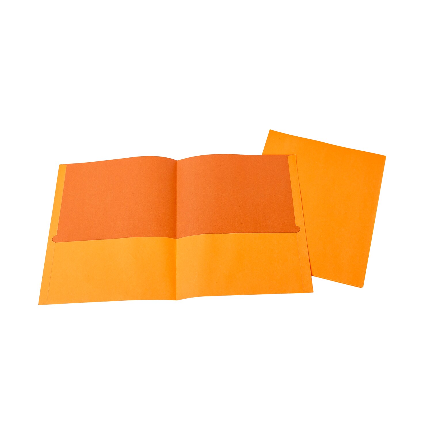 Quill Brand® 2-Pocket Folders, Orange, 25/Box (712580)