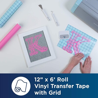 Brother ScanNCut Vinyl Transfer Tape, Assorted Colors, 10 Sheets/Pack (VINLMPTPG-STP)