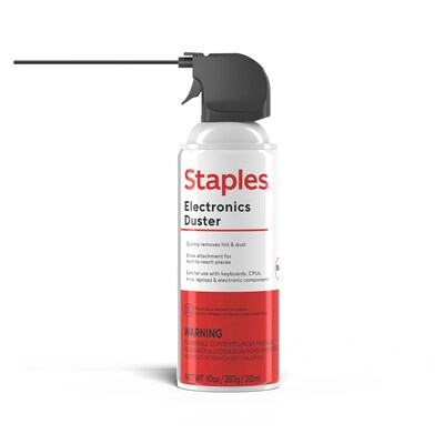 Staples®  Electronics Air Duster, 10 oz. (SPL10ENFR-1)