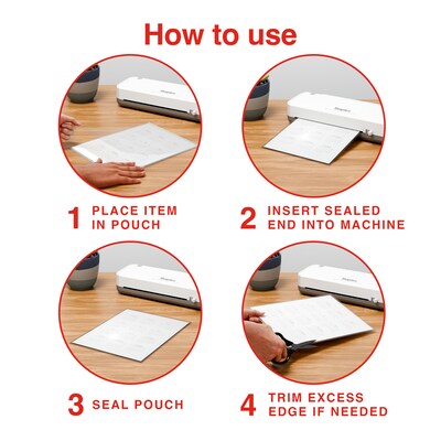 Staples Matte Thermal Laminating Pouch, Letter Size, 3 Mil, 50/Pack (ST63144)