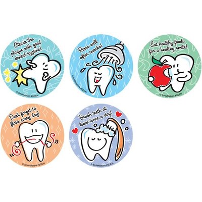 SmileMakers® Simple Dental Sticker Assortment