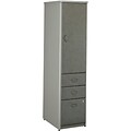 Bush® Cubix™ Series Open Office System in Pewter Finish; Vertical Locker, Fully Assembled