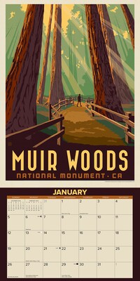 2025 Willow Creek National Landmarks 12" x 12" Monthly Wall Calendar (44117)