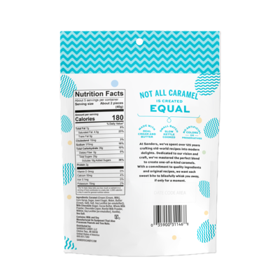 Sanders Snack Size Milk Chocolate Sea Salt Caramels Eggs, 7 oz. (MRY31146)