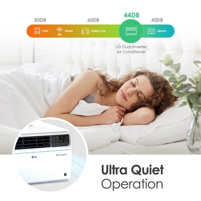 LG 230-Volt 23500 BTU Window Air Conditioner with Remote, WiFi Enabled, White (LW2422IVSM)