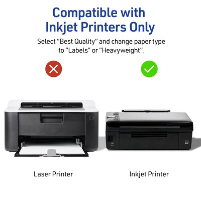 Avery Printable Heat Iron On Transfer Paper for Dark Fabrics, 8-1/2" x 11" (3279)