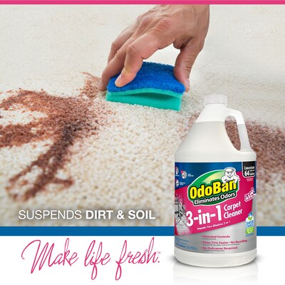 OdoBan 3-in-1 Carpet Cleaner, 1 Gallon (960261-G4)