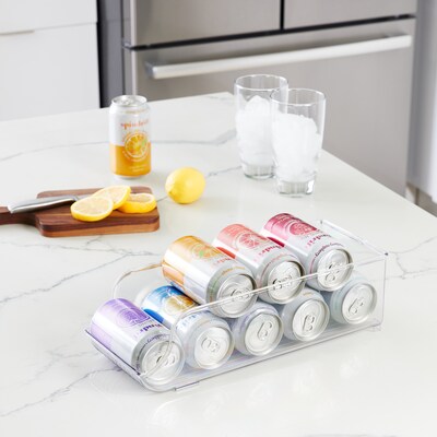iDESIGN Small Stackable Plastic Storage Bin, Clear (29398M6)