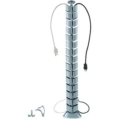 Samsonite® Monarch Freestyle Modular Office Collection, Vertebra Cord Holder, Dark Grey