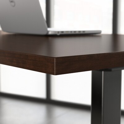 Bush Business Furniture Move 60 Series 60"W Electric Height Adjustable Standing Desk, Mocha Cherry (M6S6030MRBK)