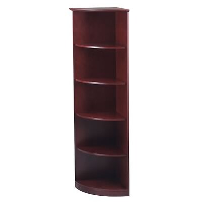 Mayline® Corsica Collection In Sierra Cherry; 1/4 Round Bookcase
