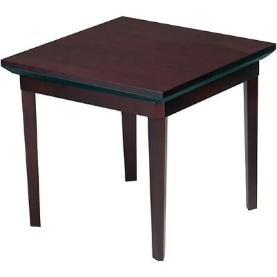Safco Reception Room Furniture in Mahogany Finish; End Table