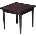 Safco Reception Room Furniture in Mahogany Finish; End Table
