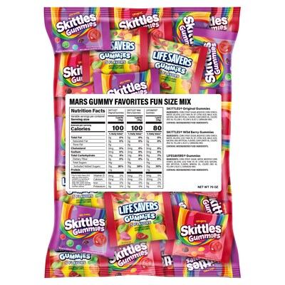 Mars Gummy Favorites Fun Size Assorted Gummy Candy Mix, 70 oz. (220-02591)