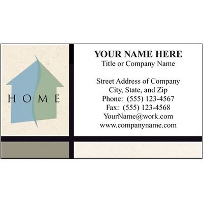 Standard Design Full-Color Business Card; Modern Design