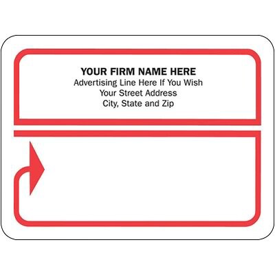 Custom-Printed Single-Cut Jumbo Mailing Labels; 5x4