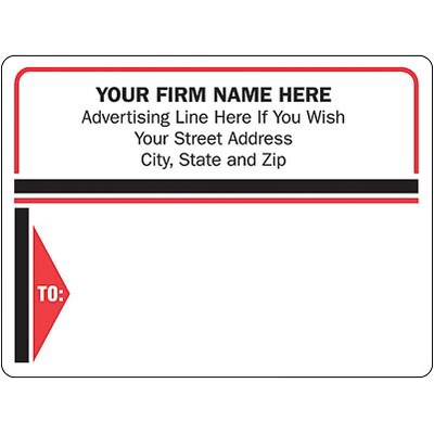 Continuous Fan-Folded Shipping Labels; 5x3-15/16, 1000 Labels