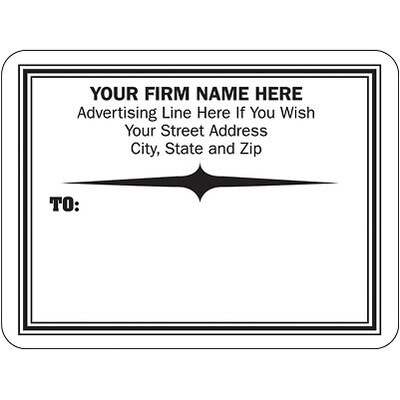 Custom-Printed Roll-Style Shipping Labels; 3x4