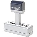 Rubber Message Stamp; 1-3/8x2-1/2, Up to 9 Lines