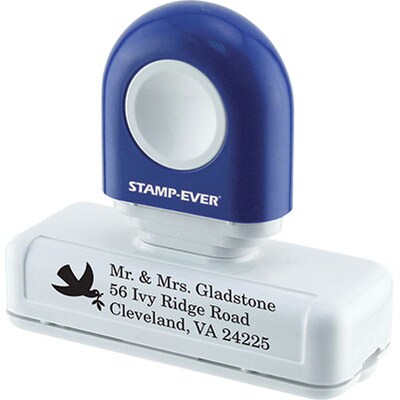 Holiday Pre-inked Stamp; 1x3, Up to 7 Lines